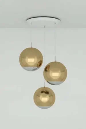Tom Dixon Mirror Ball 40 cm Round 3 luci oro A Buon Prezzo
