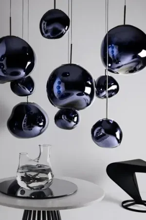 Lampada LED a sospensione Melt di Tom Dixon, Ø 50 cm, fumo, plastica Quantità Limitata