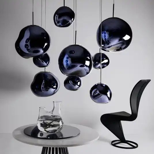 Tom Dixon Lampada LED a sospensione Melt Mini, Ø 28 cm, fumo Occasione Imperdibile