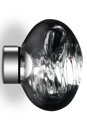 Ultime Pezzi Tom Dixon applique a LED Melt Surface Mini, Ø 30 cm, cromata