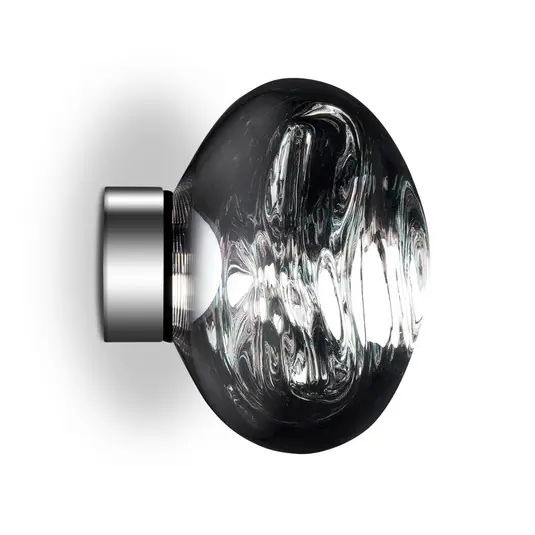 Ultime Pezzi Tom Dixon applique a LED Melt Surface Mini, Ø 30 cm, cromata