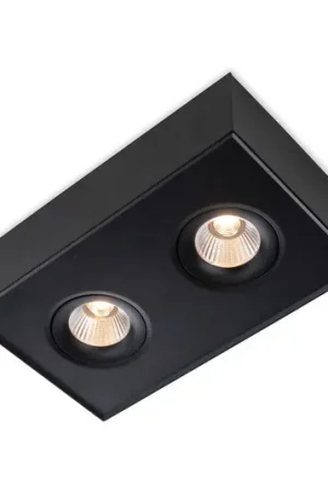 Più Venduto SLC DL04 Surface X2 plafoniera 2.700K nero