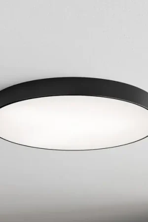 Plafoniera Cleo diffusore di vetro, nero, Ø 78cm Spedito Oggi