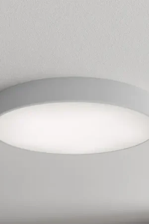 Plafoniera Cleo 600, grigio, sensore, IP20, Ø 60 cm, metallo Soddisfatti O Rimborsati