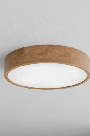 Plafoniera Cleo DR475, IP54, Ø 47,5 cm, legno di quercia, E27 Bestseller