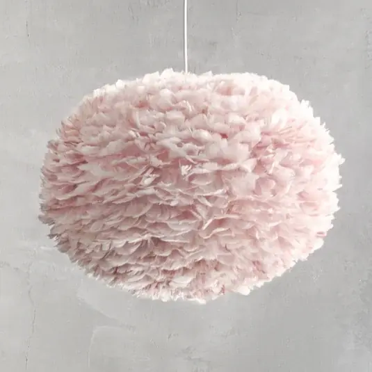Lampada a sospensione UMAGE Eos large, piume rosa chiaro Più Venduto