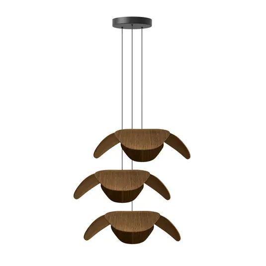 UMAGE Forget Me Not grande lampada a sospensione a 3 luci, rovere scuro Nuovo Arrivo