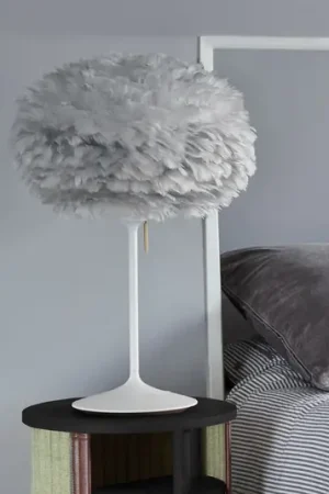 Bestseller UMAGE Eos lampada da tavolo media grigio chiaro/bianco