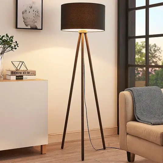 Ultimissimo Modello Lampada da terra Majken, colori grigio scuro/nero