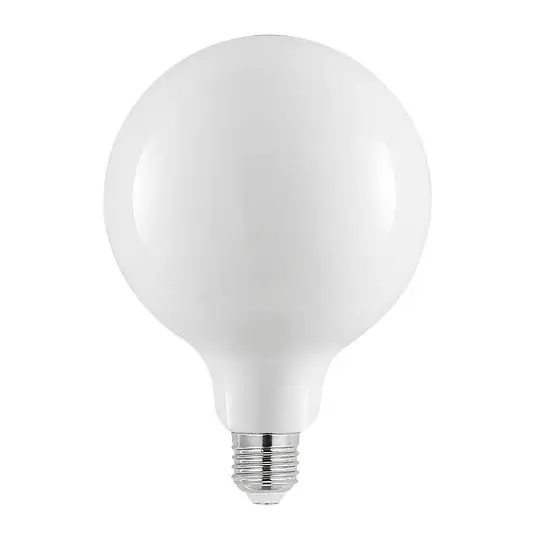 Lampadina LED G125 E27, 8 W, 2.700 K, opalina, dimmerabile Affare
