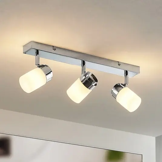 Lindby Alimari, faretto da soffitto, cromo, lungo Occasione