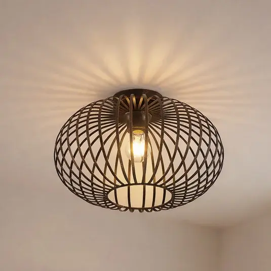 Lindby plafoniera Rosalea, color rame, metallo, 40 cm, E27 Ultimissimo Modello