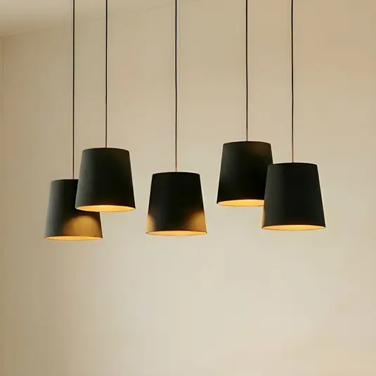 Lucande Thamila lampada a sospensione, nero, ferro Occasione