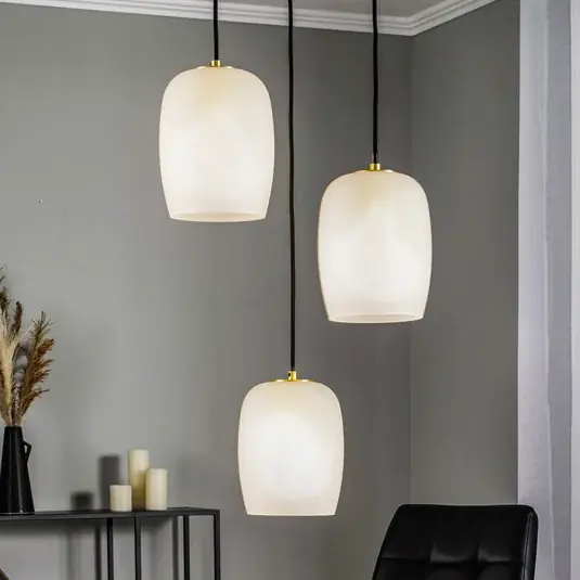 Lucande Taylan lampada a sospensione a 3 luci in bundle Prezzo Basso