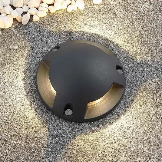 Lindby Huban lampada LED da pavimento, 3 luci Di Tendenza