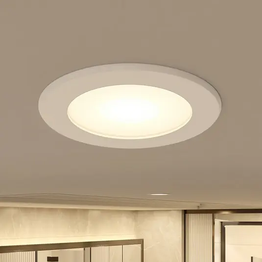 Faretto LED da incasso Rida, bianco. Ø 10 cm, CCT, IP44 Offerta Del Giorno
