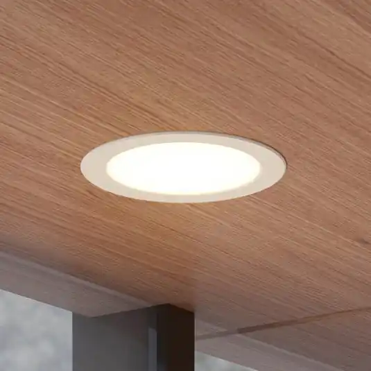 Faretto LED da incasso Rida, bianco. Ø 23 cm, 30W, CCT, IP44 Soddisfatti O Rimborsati