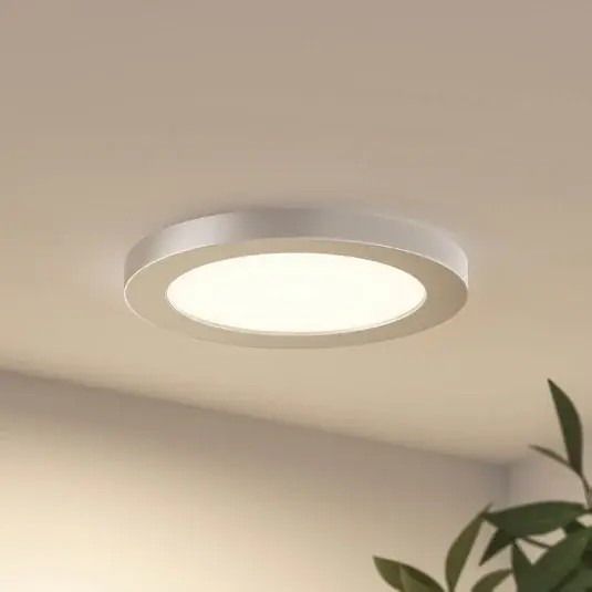 Miglior Prezzo Prios Plafoniera LED Aureka, Ø 23 cm, argento, metallo