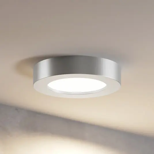 Più Venduto Prios Plafoniera LED Edwina, argento, 12 cm, CCT, IP44