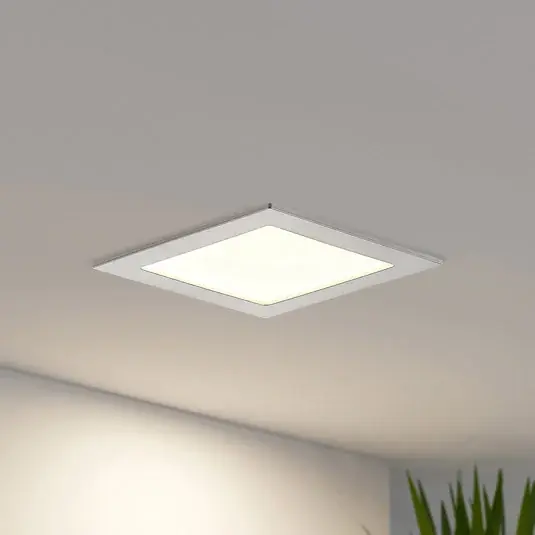 Prios Lampada a incasso a LED Helina, argento, 16,5 cm, dimmerabile Sconto