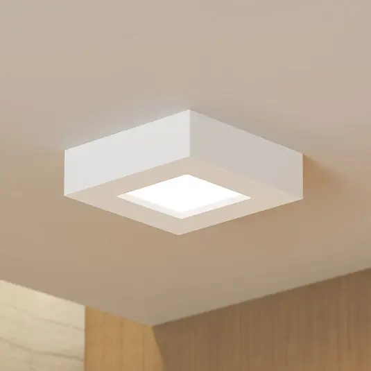 Prios Plafoniera LED Alette, bianca, 12,2 cm, dimmerabile Affare