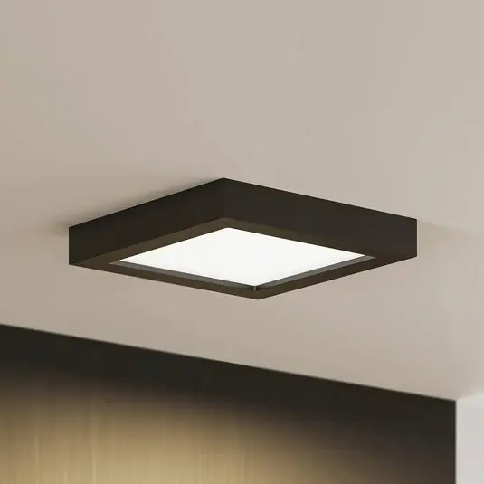 Non Perdere Prios Plafoniera Alette, nera, 18 W, CCT, dimmerabile