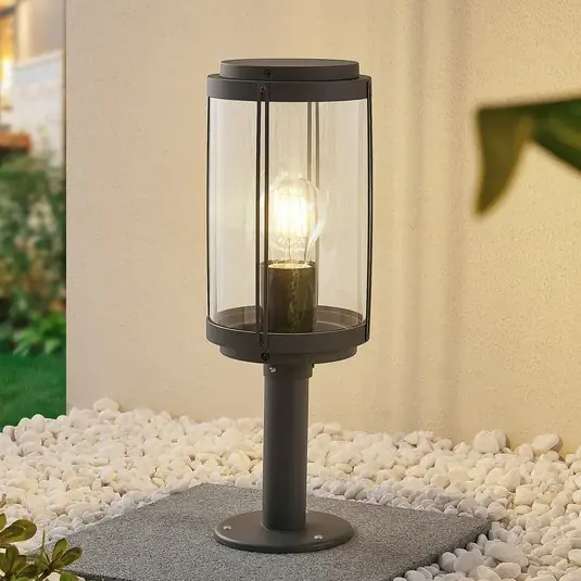 Quantità Limitata Lindby Ojali lampioncino, rotondo, grigio scuro