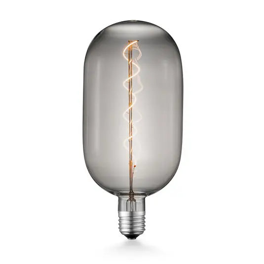 Pagamento Sicuro Lampadina LED Lucande E27 T140 4W 1.800K dimmerabile smoke