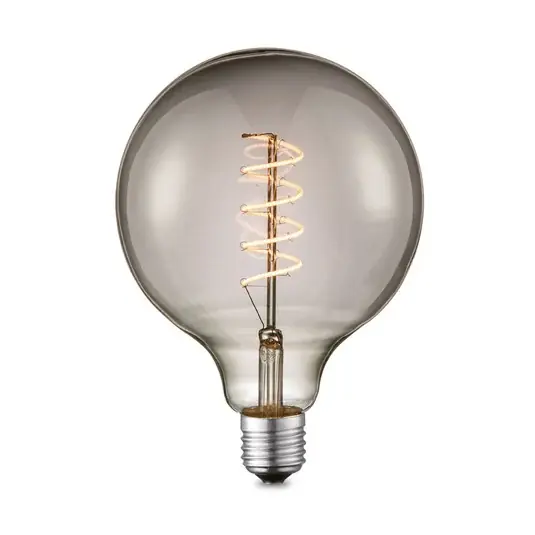 Novità Lucande Lampadina LED E27 G125 4 W fumo 1.800 K dimmerabile