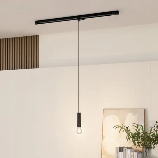 Arcchio Ejona, ciondolo a binario nero E27 4/15cm Subito Disponibile
