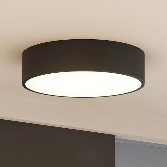Arcchio Plafoniera LED Noabelle, Ø 40 cm, nero, metallo Promo Stagionale