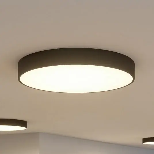 Miglior Prezzo Arcchio Plafoniera LED Noabelle, Ø 80 cm, nero, metallo