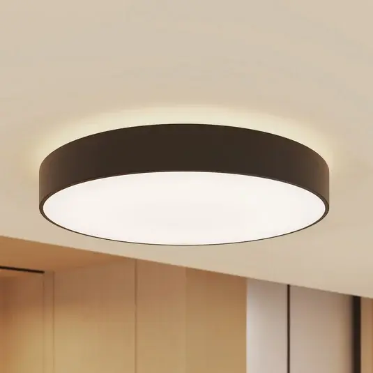 Reso Gratuito Plafoniera LED Arcchio Vanida, nero, Ø 60 cm, su/giù