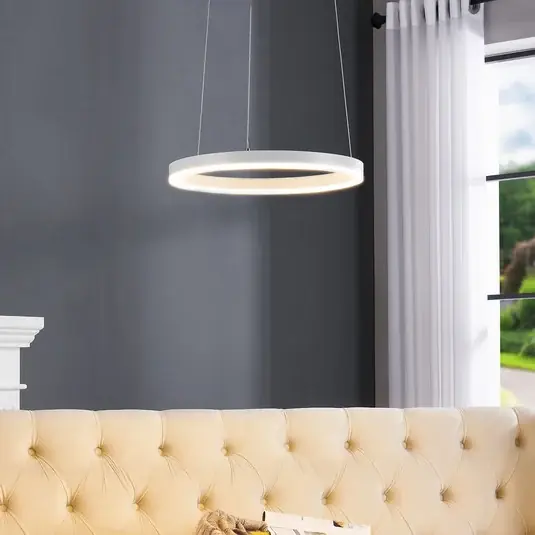 Ultimissimo Modello Lampada LED a sospensione Arcchio Albiona, bianca, 1 anello, Ø 40 cm