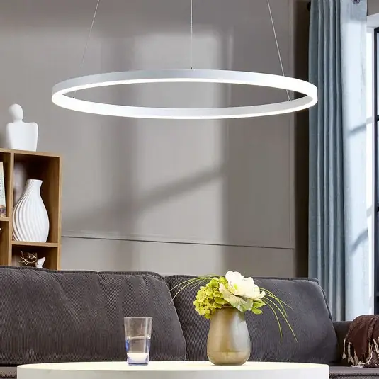 Lampada LED a sospensione Arcchio Albiona, bianca, 1 anello, Ø 80 cm Prezzo Scontato
