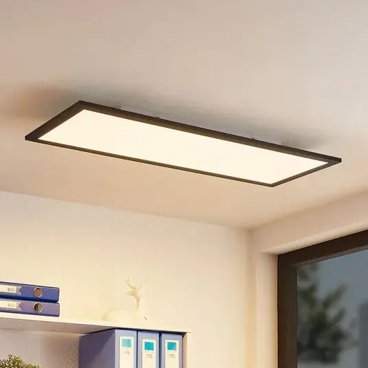 Soddisfatti O Rimborsati Pannello LED Lindby Nelios, 80 x 30 cm, 4.000K, nero, metallo
