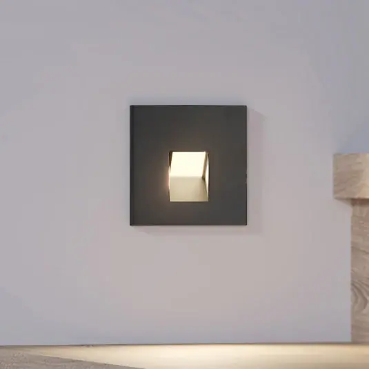 Arcchio Luci LED da incasso Vexi, 7,5 cm x 7,5 cm, nero, CCT Super Prezzo