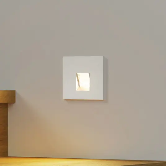 Arcchio Luci LED da incasso Vexi, 7,5 cm x 7,5 cm, argento, CCT Popolare