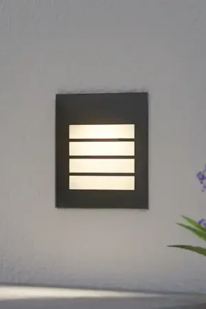 Applique a LED da incasso Zamo, a lamelle, nero, IP65 Acquista Ora