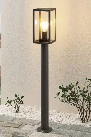 Vendita Finale Lindby lampione Filimon, 80 cm, antracite, IP44, E27
