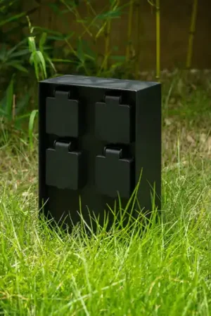 Colonna energetica Prios Foranda, 4 pezzi, nero, 23 cm Bestseller