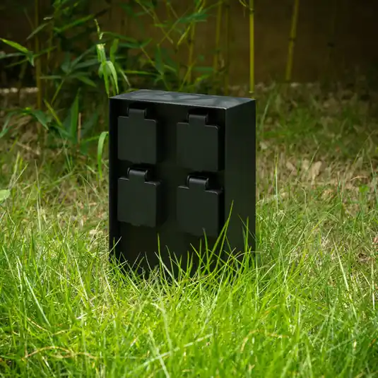 Colonna energetica Prios Foranda, 4 pezzi, nero, 23 cm Bestseller