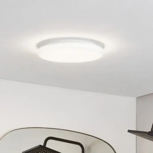 Prios Plafoniera LED Artin, Ø 33 cm, bianco, CCT, IP65 Offerta