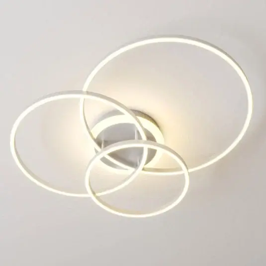 Nuovo Arrivo Lindby Smart Plafoniera LED Tula, telecomando, Tuya CCT