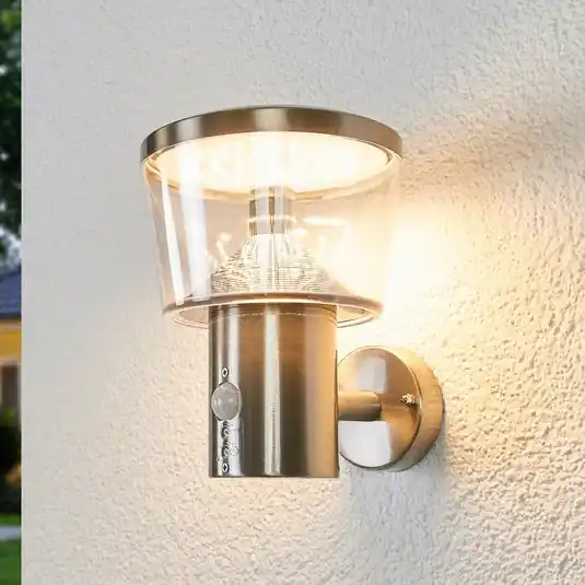 Prezzo Scontato Lindby Applique da esterni LED Antje, rilevatore di movimento, IP44