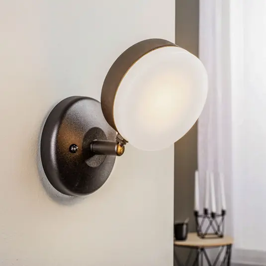 Lindby Amya applique esterni di alluminio, rotonda Più Venduto