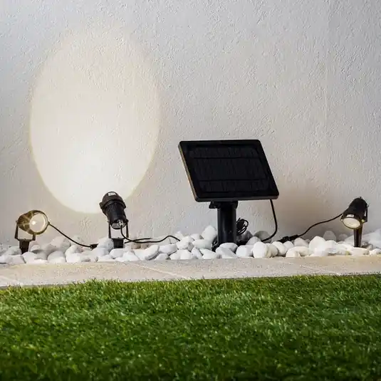 Lindby Lampada LED con picchetto a terra Malida, set di 3, nero Direttamente Dal Produttore
