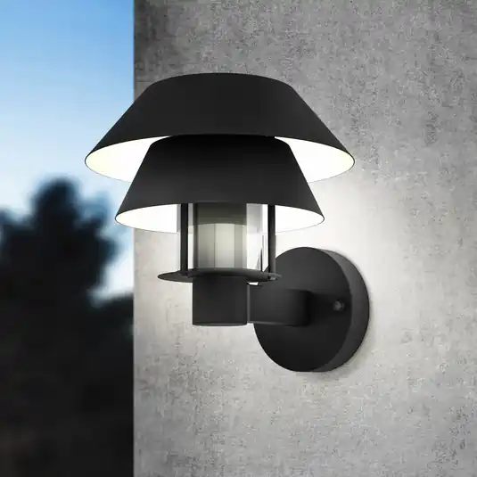 Promozione Esclusiva Applique da esterni Chiappera con doppio paralume