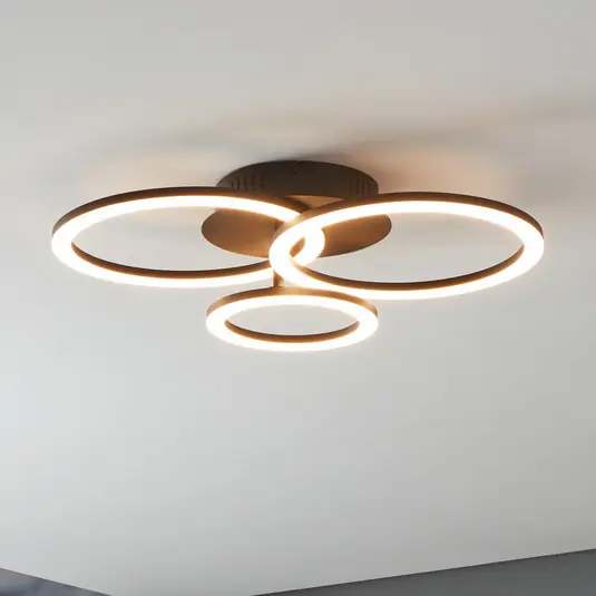 Prezzo Conveniente EGLO connect Parrapos-Z plafoniera LED, 3 luci