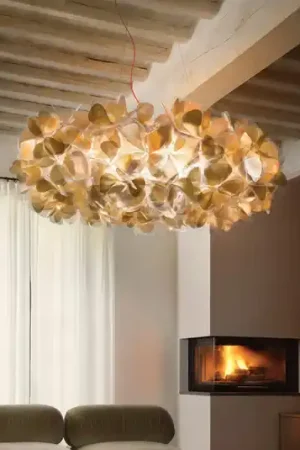 Pagamento Sicuro Slamp lampada a sospensione Clizia MAMA NON MAMA, Ø78cm, oro/rosso